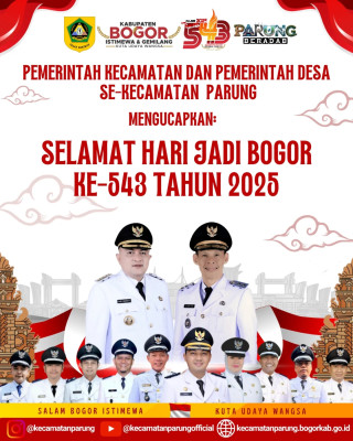 UPACARA PERINGATAN HARI JADI BOGOR KE-543 TAHUN 2025 TINGKAT KECAMATAN PARUNG