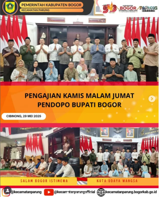 PENGAJIAN KAMIS MALAM JUMAT PENDOPO BUPATI BOGOR