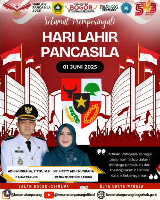 UPACARA PERINGATAN HARI LAHIR PANCASILA TINGKAT KECAMATAN PARUNG TAHUN 2025
