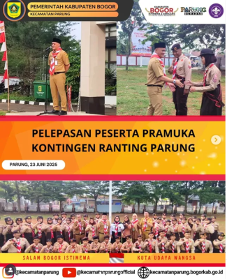 PELEPASAN PESERTA PRAMUKA KONTINGEN RANTING PARUNG