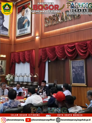 Rapat Koordinasi Pembahasan Banjir dan Permasalahan Pengembang di Kecamatan Parung