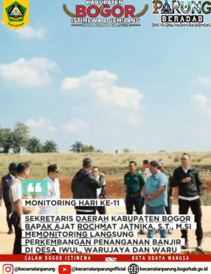 Monitoring normalisasi kali rengas hari ke-11