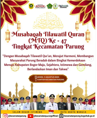 Musabaqah Tilawatil Quran (MTQ) Ke - 47 Tingkat Kecamatan Parung