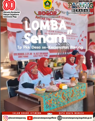 Lomba Senam TP PKK Desa se-Kecamatan Parung