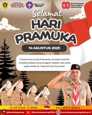 Peringatan Hari Pramuka Ke-64 Tahun 2025 Tingkat Kecamatan Parung