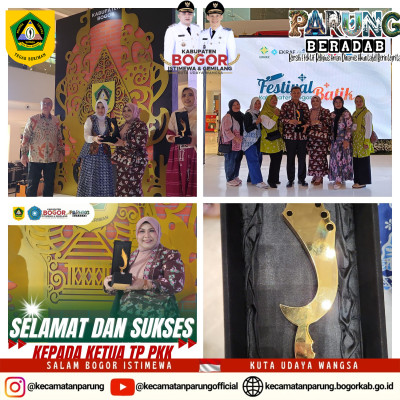 Prestasi Gemilang: Ketua TP PKK Kecamatan Parung Raih Juara I Lomba Fashion Show di Festival Batik Kabupaten Bogor 2025